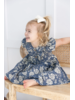 Yo Baby Floral Bloomer & Dress Set {Navy}