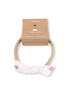 Angel Dear Petite Pointe Fleur Bow w/ Nylon Headband {Rose/Cream}