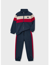 Mayoral Jogging Set w/ Race T-Shirt {Navy/Cherry}