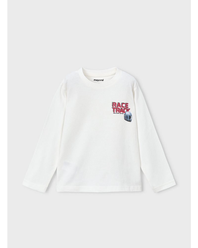 Mayoral Jogging Set w/ Race T-Shirt {Navy/Cherry}