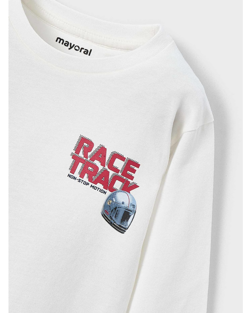 Mayoral Jogging Set w/ Race T-Shirt {Navy/Cherry}