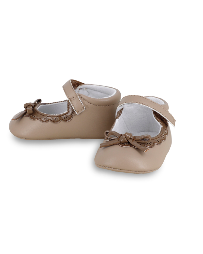 Mayoral 9789 Dressy Mary Jane Shoes {Taupe} F24