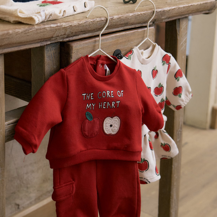 Mayoral 2630 "The Core Of My Heart' Apple Set {Ivory/Red} F25
