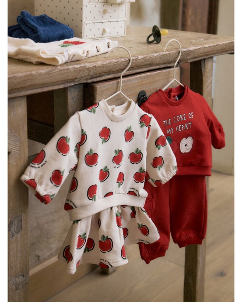 Mayoral 2630 Apple Skirt Set {Ivory/Red} F25