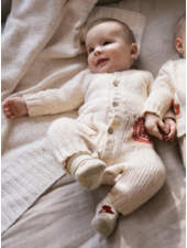 Mayoral Snail Sweater Knit Onesie {Cream/Rust}