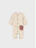 Mayoral Snail Sweater Knit Onesie {Cream/Rust}