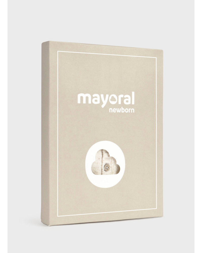 Mayoral Snail Sweater Knit Onesie {Cream/Rust}