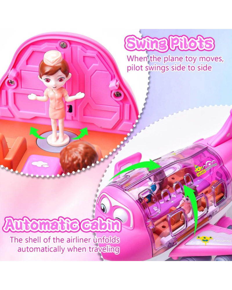 Haute Socks Airliner Universal Toy {Pink}