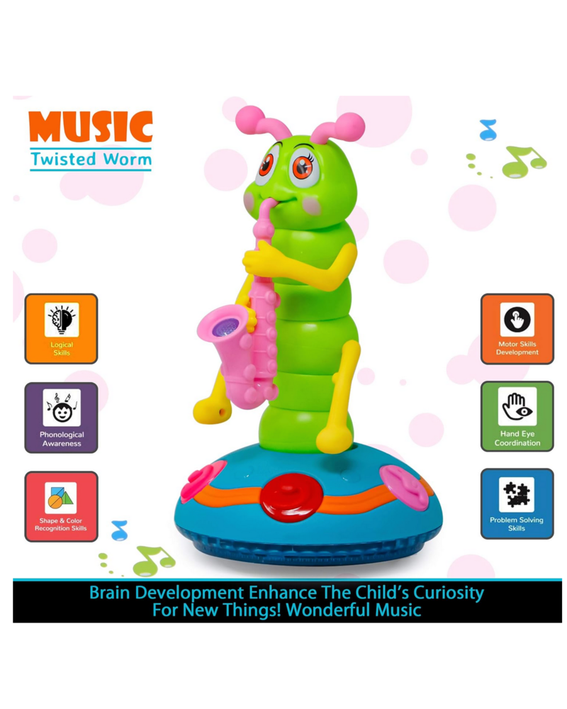 Haute Socks Musical Twisted Worm {Pink/Green}