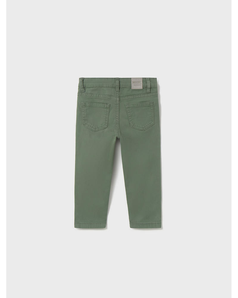 Mayoral Stripe Sweater Pant Set {Tan/Green}