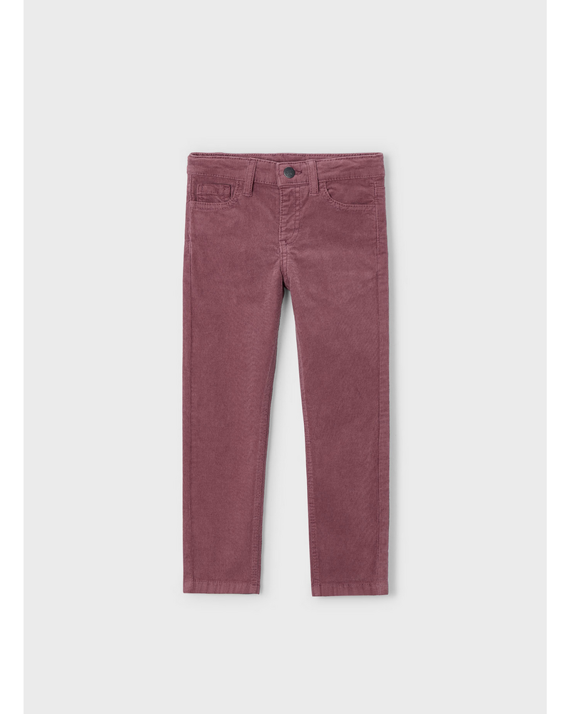 Mayoral Plaid Shirt/Corduroy Set {Crm/Bur/Blue}