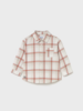 Mayoral Plaid Shirt/ Pant Set {Crm/Org/Rust}