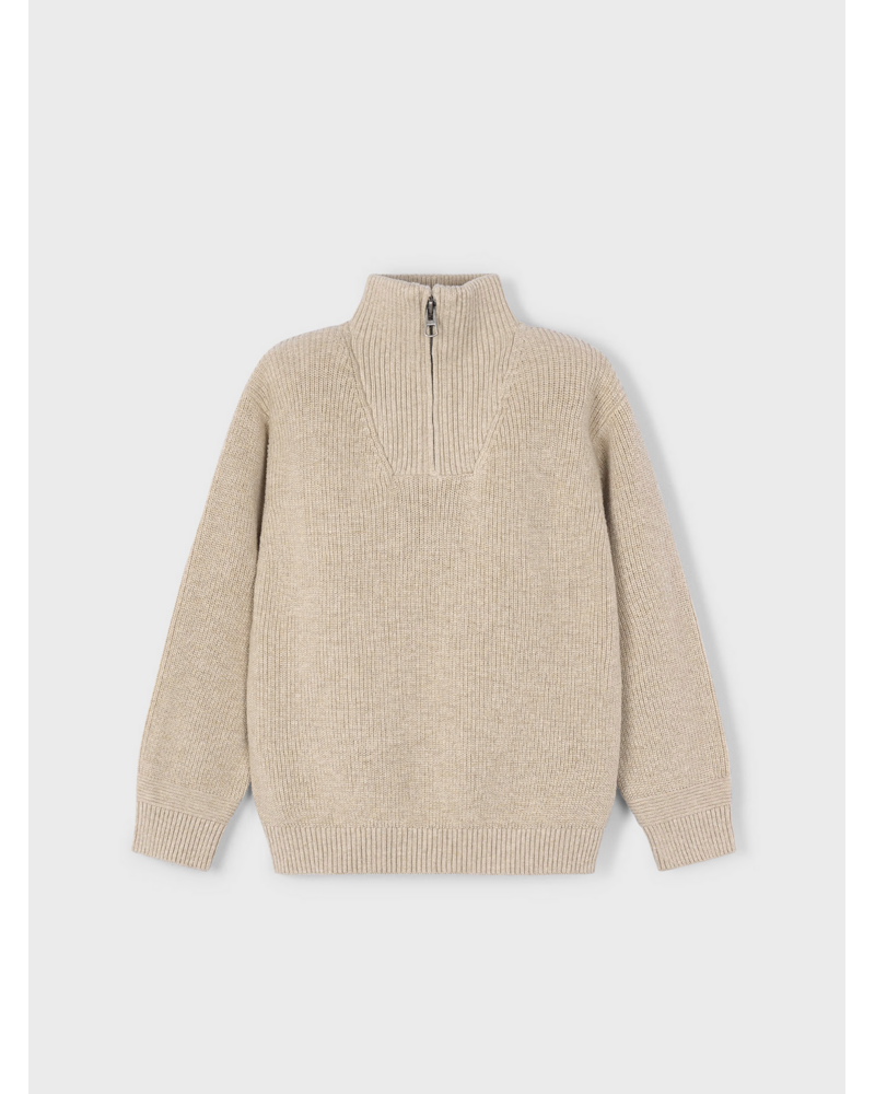 Mayoral Quarter Zip Sweater{Sand}