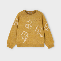 Mayoral Floral Sweater & Leggings Set {Mustard/Ivory}