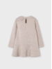Mayoral Bow Knit Dress {Tan/Gold Shimmer}