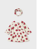 Mayoral Apple Dress {Ivory/Red}