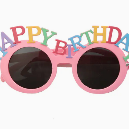 Sparkle Sisters Happy Birthday Sunglasses {Pink}