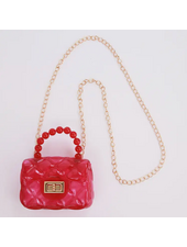 Sparkle Sisters Clear Jelly Purse {Red}