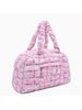 OMG Accessories Quilted Scrunchies Floral Bow Printed Medium Duffle Bag {Petal Floral}