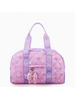 OMG Accessories Quilted Ditsy Bow Print Medium Duffle Bag {Pink/Lavender}