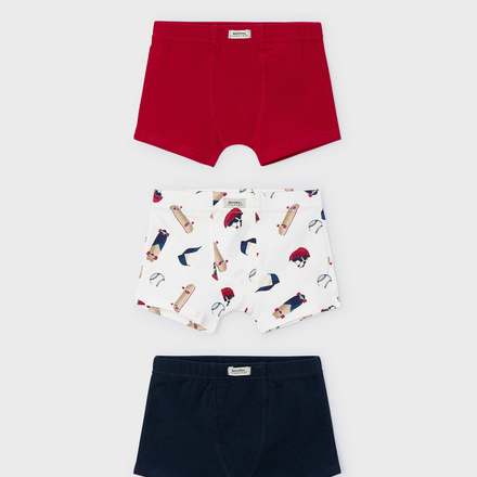 Mayoral 3 Pack Boxers {Red}