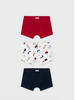 Mayoral 3 Pack Boxers {Red}
