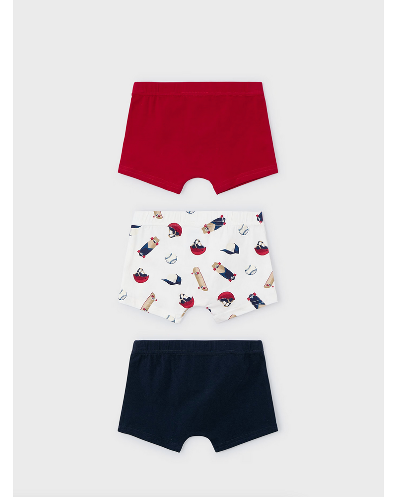 Mayoral 3 Pack Boxers {Red}