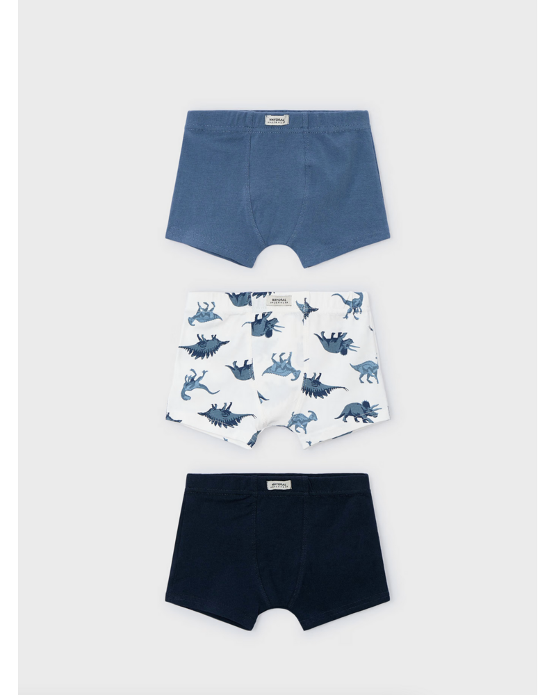 Mayoral 10035 3 Pack Boxers {Steel}