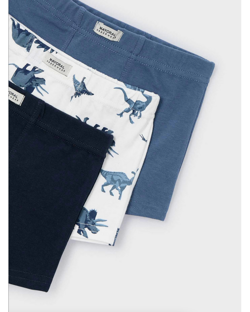 Mayoral 10035 3 Pack Boxers {Steel}