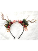 M.L. Kids Reindeer Light Up Antlers w/ Pine Cones Headband