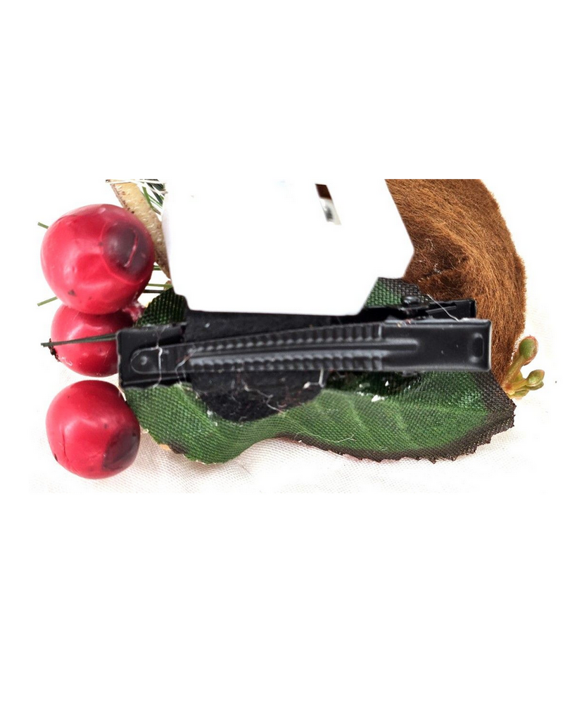 M.L. Kids Reindeer Light Up Antlers Hair Clips {Red Flower}