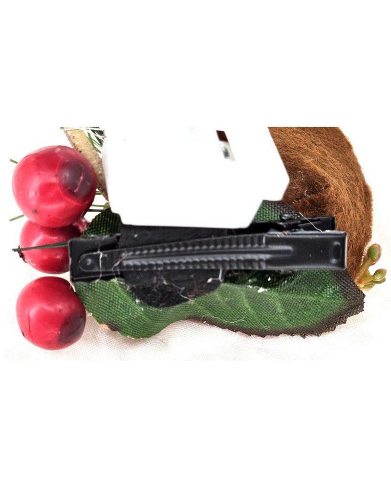 M.L. Kids HB023 Reindeer Light Up Antlers w/ Ears Hair Clips {Red Flower}