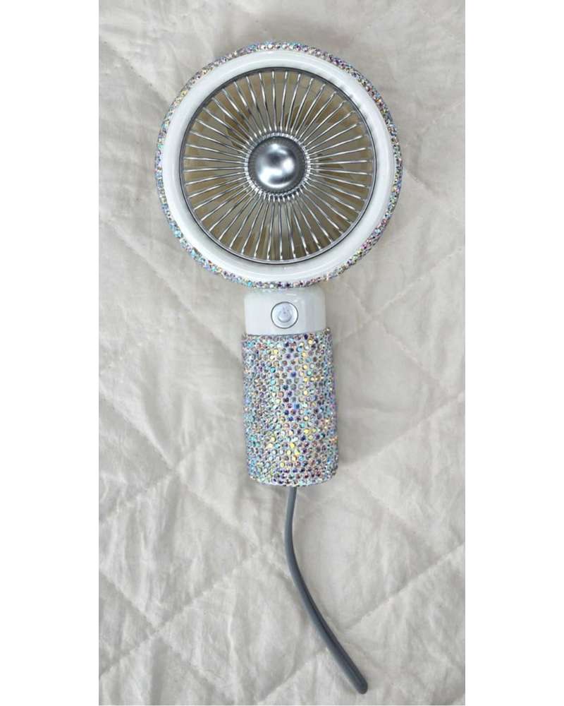 M.L. Kids Personal Rechargeable Bling Hand Fan {3 Color Options}