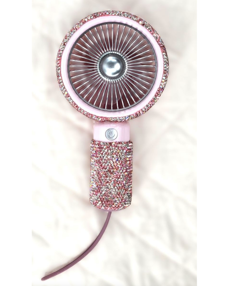 M.L. Kids Personal Rechargeable Bling Hand Fan {3 Color Options}