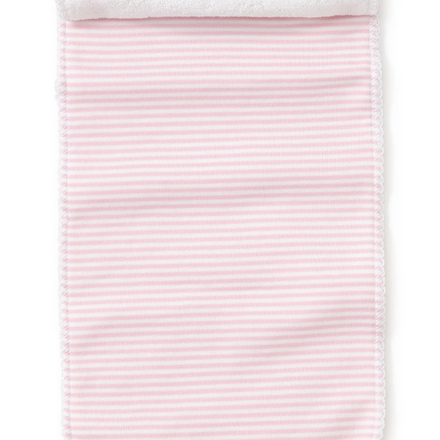 Simple Stripes Burp {Pink/White}