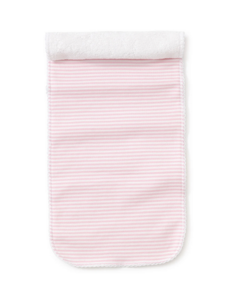 Simple Stripes Burp {Pink/White}