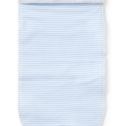 Simple Stripes Burp {Light Blue/White}