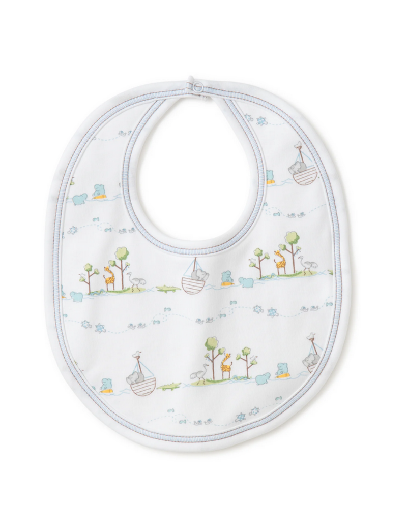 Noah's Print Bib {Light Blue}