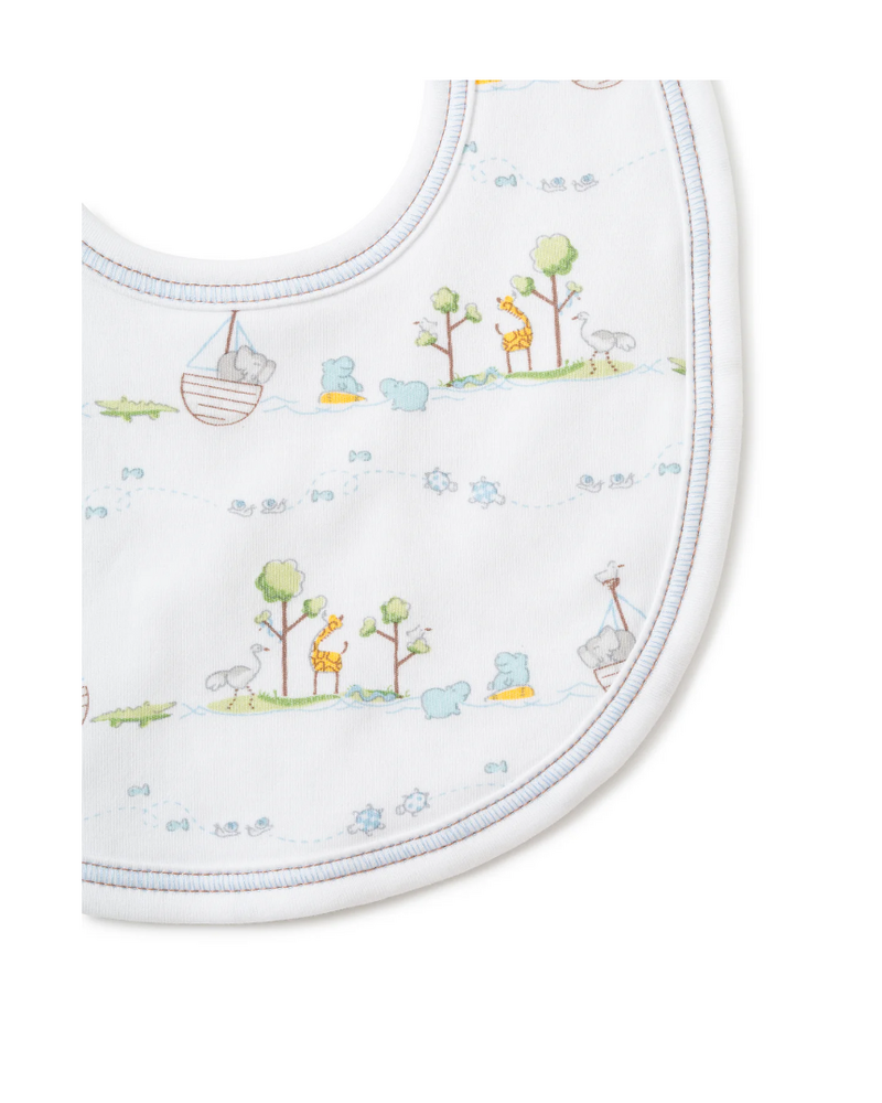Noah's Print Bib {Light Blue}