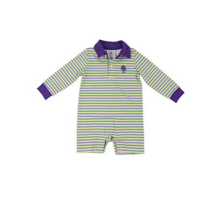 Cypress Row Throw Me Something Mister Boys Romper {Mardi Gras}