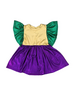 M.L. Kids Metallic Block Dress {Mardi Gras}