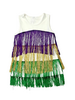 M.L. Kids Tiered Fringe Dress {Mardi Gras}