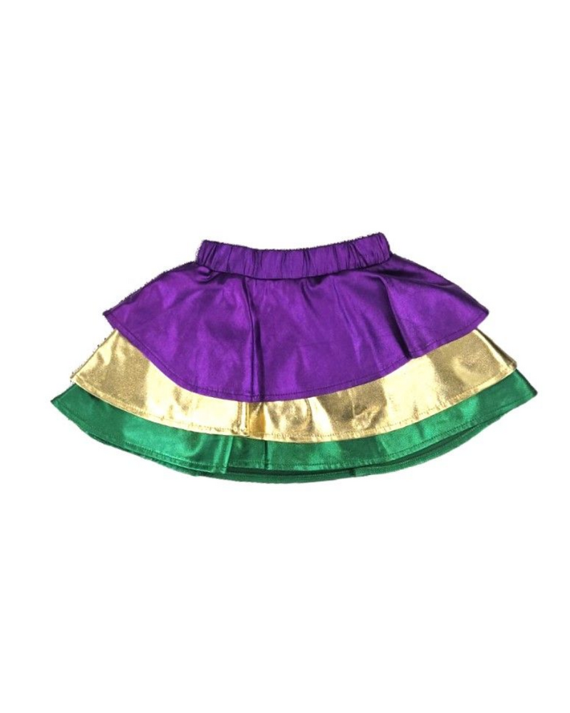 M.L. Kids Metallic Multi Skirt {Mardi Gras}