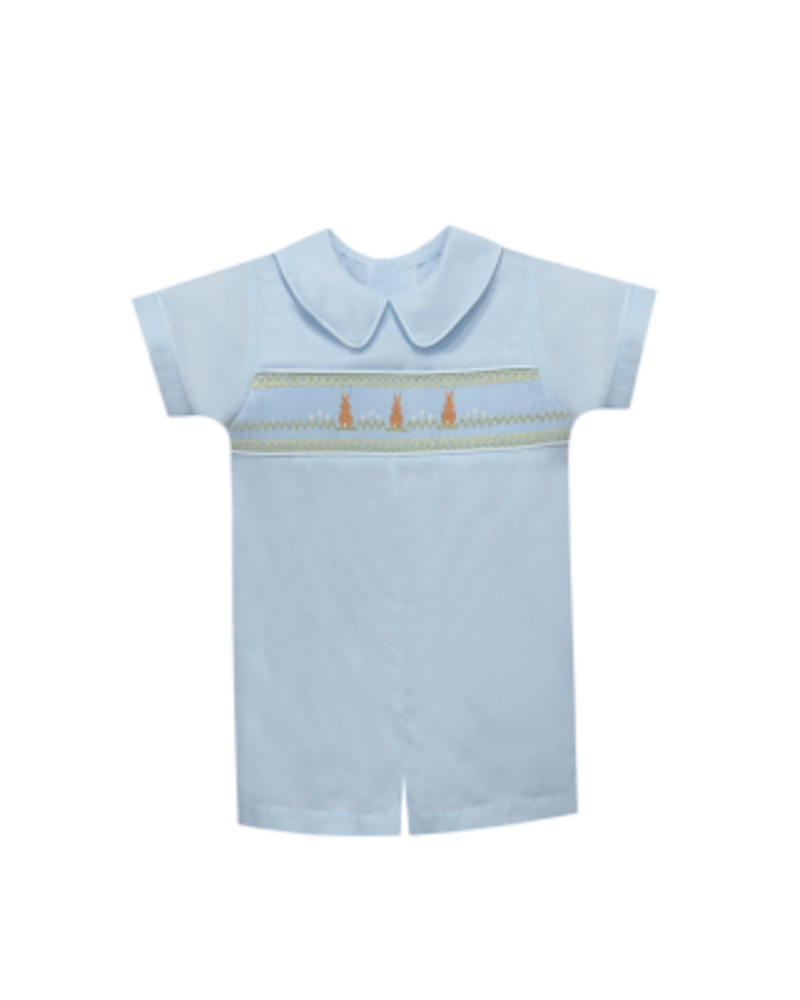 Remember Nguyen Hop To It Thomas Romper {Lt. Blue}