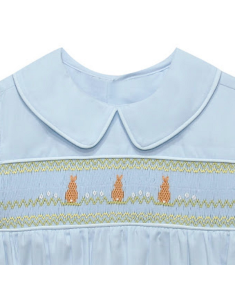 Remember Nguyen Hop To It Thomas Romper {Lt. Blue}