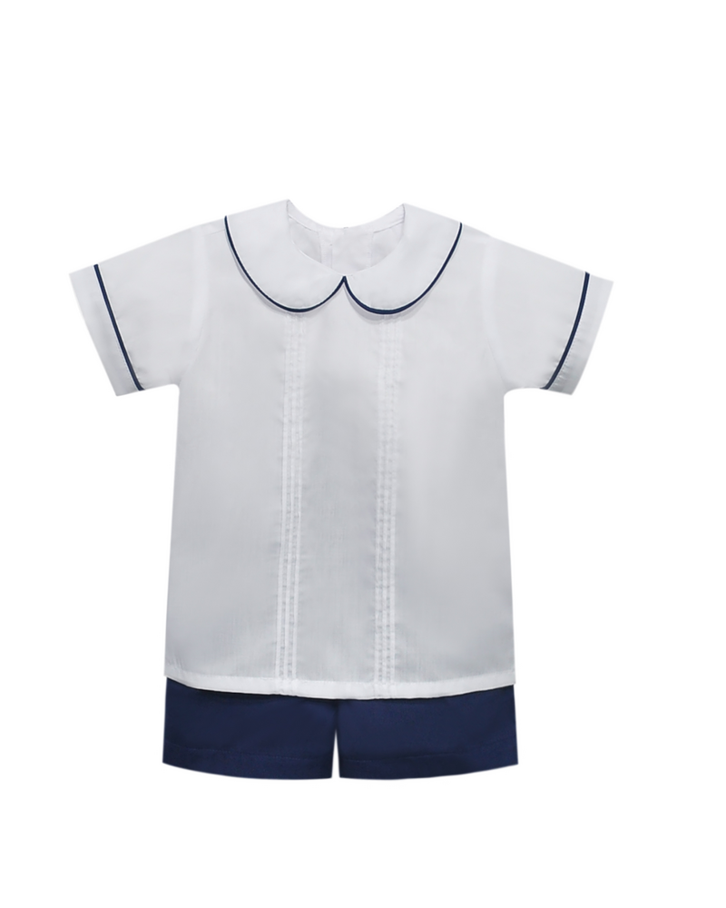 Remember Nguyen  Madison Short Set {Wht/Nvy}