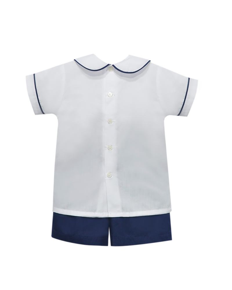 Remember Nguyen  Madison Short Set {Wht/Nvy}