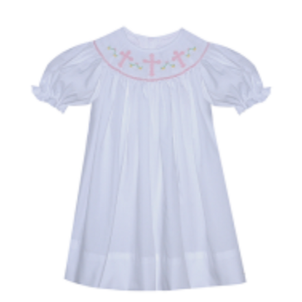 Remember Nguyen Cross Savannah Bishop Dress {White}