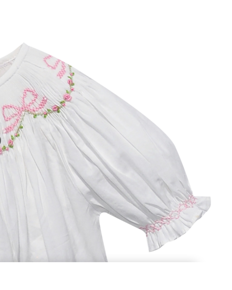 Remember Nguyen Ribbons & Roses Savannah Bishop Dress {White}