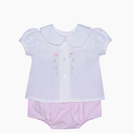 Baby Sen by Remember Nguyen Flowers Avery Diaper Set {Pink}